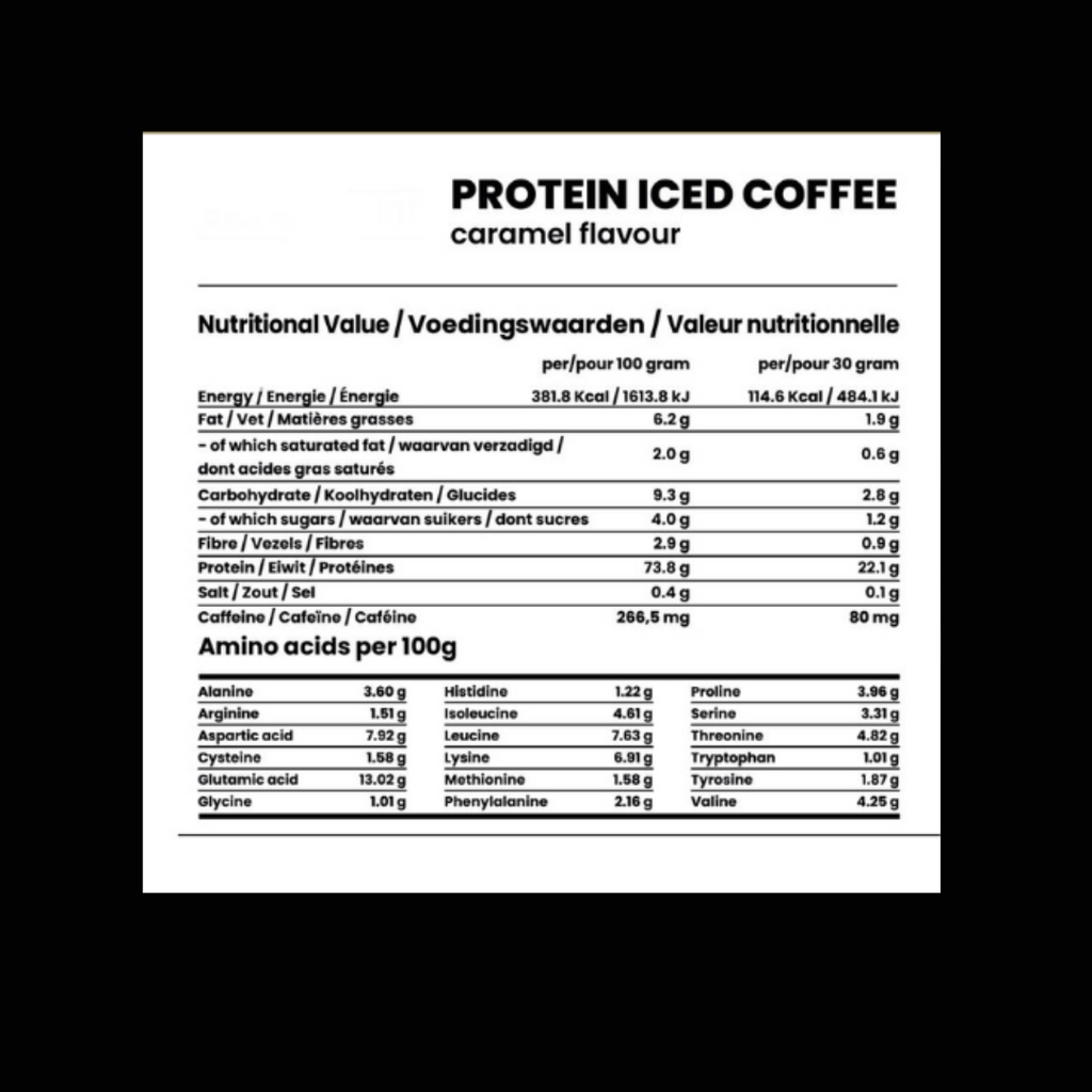 Protein coffee karamel