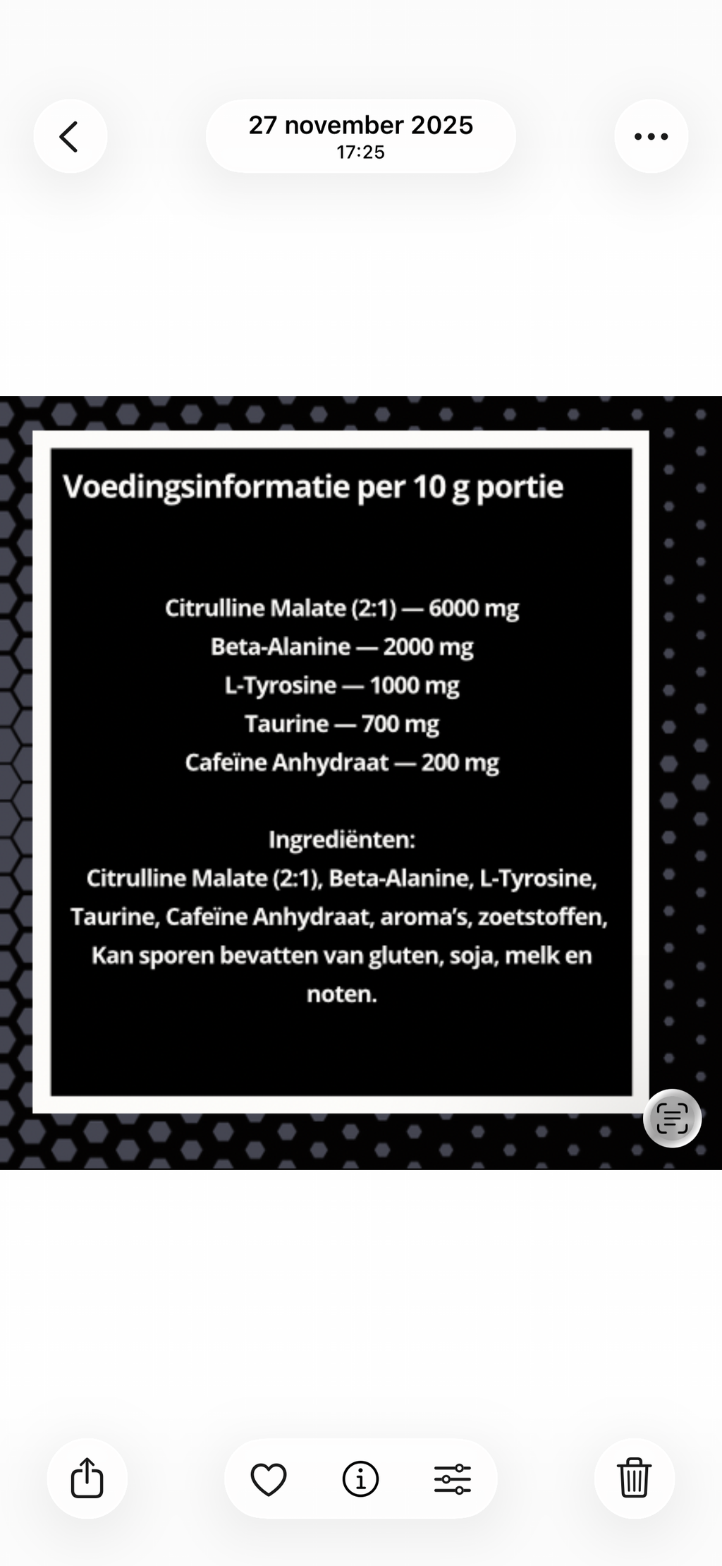 Pre workout great energie ( hardcore formule )